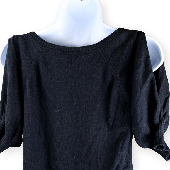 Boston Proper Black Sweater V-Neck Womens Top XS - Picture 5 of 6